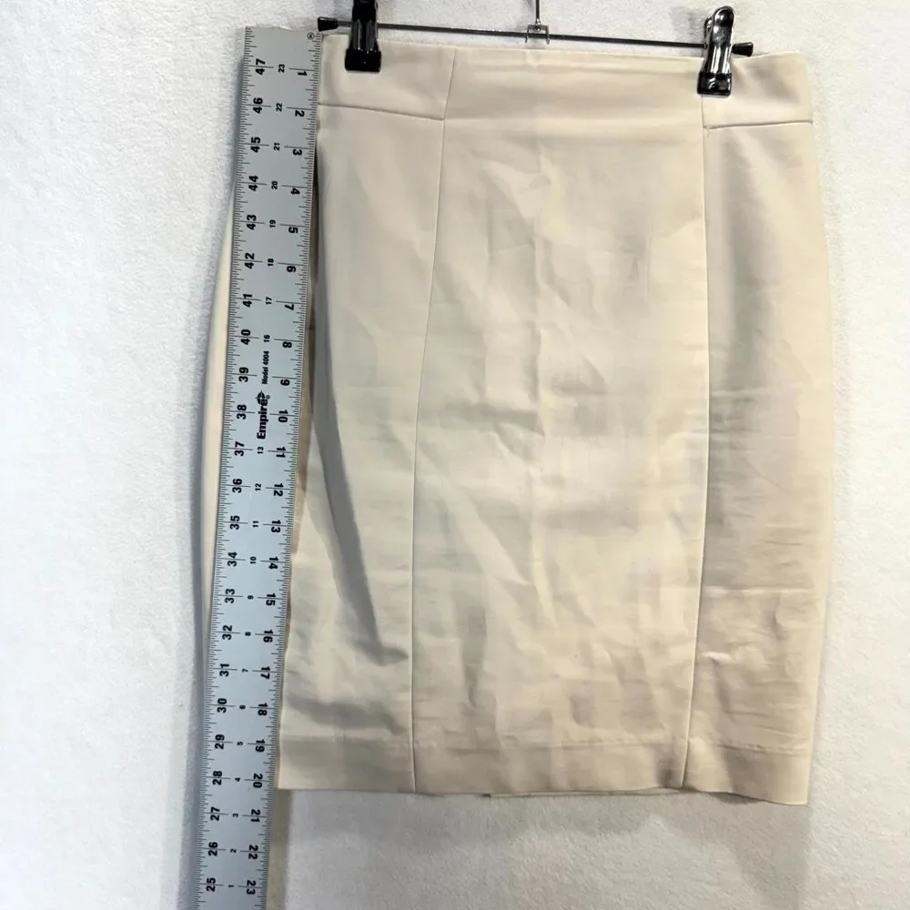 H&M‎ Cream Pencil Skirt Womens Size 8